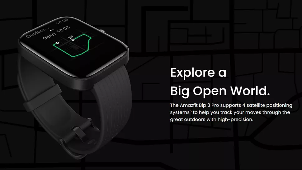 Amazfit Bip 3 Pro - с поддержкой GPS
